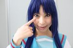  ari_(model) asakura_ryouko blue_hair cosplay photo sailor sailor_uniform school_uniform serafuku suzumiya_haruhi_no_yuuutsu 