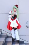  boots c.c. cc code_geass cosplay frills garters green_hair hat natsuki photo ruffles thigh-highs thighhighs twintails 