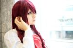  armband atlus cosplay kaminariko kirijou_mitsuru persona persona_3 photo red_hair redhead school_uniform serafuku 