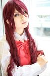  armband atlus cosplay highres kaminariko kirijou_mitsuru persona persona_3 photo red_hair redhead school_uniform serafuku 