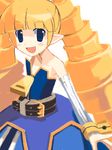  archer_(disgaea) artist_request blonde_hair disgaea drill_hair lowres oekaki solo 