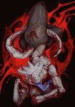 absurd_res anthro baldur&#039;s_gate baldur&#039;s_gate_3 big_butt blood blood_on_breast blood_on_face bodily_fluids butt clothed clothing covered_in_blood dragonborn_(dnd) dungeons_and_dragons female hand_print hasbro hi_res larian_studios long_tongue looking_at_viewer midnightteeth pants_only red_eyes scales scalie sharp_teeth shirtless_female solo spikes teeth the_dark_urge_(baldur&#039;s_gate) tongue tongue_out topless topless_anthro topless_female white_body white_scales wizards_of_the_coast