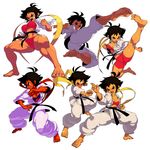  bandage bandages black_hair bra brown_eyes lingerie makoto muscle muscular_female scarf short_hair street_fighter street_fighter_iii super_street_fighter_iv tomboy underwear vordandan 