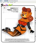  areola bear big_breasts bracelet breasts cleavage clothed clothing corset disney ear_piercing female gloves high_heels jewelry lingerie lipstick mammal milf mother nipples parent piercing pinup pose rebecca_cunningham sandybelldf solo talespin translucent 