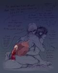 anal anal_knotting anal_penetration animal_humanoid belly bloated blue_background bodily_fluids burping comforting cum cum_in_ass cum_inside dialogue dragon dragon_humanoid duo english_text genital_fluids genitals grey_background gurgle_(sound_effect) hi_res hug hugging_another humanoid humanoid_on_humanoid humanoid_penetrated humanoid_penetrating humanoid_penetrating_humanoid humanoid_pointy_ears ill internal internal_anal knot knotted_penis knotting male male/male male_on_humanoid male_penetrated male_penetrating male_penetrating_male mythological_creature mythological_scalie mythology nausea not_furry penetration penile penile_penetration penis penis_in_ass pointy_ears rumbling_stomach scalie sex shinigami-of-excellence simple_background sitting sketch sketchy sloshing_belly speech_bubble stomach_ache stuffing text unusual_anatomy unusual_genitalia unusual_penis