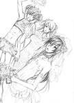  3boys boquet bridal_gauntlets cheerleader china_dress chinese_clothes code_geass code_geass:_lost_colors crossdressing dress genderswap kururugi_suzaku lelouch_lamperouge luluko multiple_boys rai suzako wedding_dress 