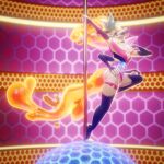 1:1 3d_(artwork) 4_arms annoad anthro arthropod bee bottomwear breasts canid canid_demon canine clothing dancing demon digital_media_(artwork) disco_ball eyelashes female food fox hand_on_hip heart_print hellhound helluva_boss hi_res honey_(food) hybrid hymenopteran insect insect_wings long_eyelashes mammal medium_breasts multi_arm multi_limb mythological_canine mythological_creature mythology open_mouth open_smile pink_clothing pink_shirt pink_topwear pinup pole pole_dancing pose queen_bee-lzebub_(helluva_boss) sharp_teeth shirt shorts smile solo stripper_pole tail teeth topwear translucent translucent_belly white_bottomwear white_clothing white_shorts wings