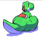 2023 amphlow anthro countershading green_body icon looking_back male mario_bros nintendo red_shell scalie shell simple_background sitting smile solo tail white_background white_body yoshi yoshi_(character)