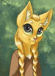  blonde_hair bluemoonfur braids ear_tuft feline female fur grey_eyes hair katia_managan khajiit mammal oblivion ponytail portrait prequel solo the_elder_scrolls the_elder_scrolls_iv:_oblivion tuft video_games 