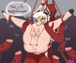 absurd_res after_sex anthro big_breasts big_penis blonde_hair blush bodily_fluids breasts claws crossgender cum cum_in_ass cum_in_pussy cum_inside demon erection faceless_character faceless_male fangs female genital_fluids genitals group group_sex hair helluva_boss hi_res horn imp male male/female mtf_crossgender nipples nude orgasm orgasm_face penis pussy red_body rope sex shokyshoky5 speech_bubble striker_(helluva_boss) suspension sweat tail teeth thick_thighs vein veiny_penis white_hair yellow_eyes