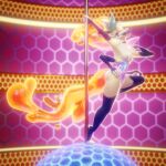 1:1 3d_(artwork) 4_arms annoad anthro arthropod bee breasts canid canid_demon canine dancing demon digital_media_(artwork) disco_ball eyelashes female food fox hand_on_hip hellhound helluva_boss hi_res honey_(food) hybrid hymenopteran insect insect_wings long_eyelashes mammal medium_breasts multi_arm multi_limb mythological_canine mythological_creature mythology nipples nude nude_anthro nude_female open_mouth open_smile pinup pole pole_dancing pose queen_bee-lzebub_(helluva_boss) sharp_teeth smile solo stripper_pole tail teeth translucent translucent_belly wings