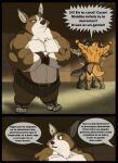 2017 anthro armband big_muscles bottomwear brown_body brown_fur canid canine canis clothing comic crossed_arms damocles_(xxsparcoxx) digital_media_(artwork) domestic_dog eyes_closed footwear fur german_shepherd gladiator grael_(xxsparcoxx) group herding_dog hi_res lacorn_(xxsparcoxx) male mammal multicolored_body multicolored_fur multiple_scenes muscular muscular_anthro pastoral_dog sandals shoes spanish_text speech_bubble text trio two_tone_body two_tone_fur warrior welsh_corgi white_body white_fur xxsparcoxx