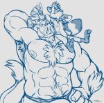 2014 3_toes abs anthro areola armpit_hair barazoku beard big_bulge big_muscles biped blue_and_white body_hair boris_(heavyrocksboar) bottomless bottomless_anthro bottomless_male bottomwear bulge chest_hair chest_tuft claws closed_smile clothed clothed_anthro clothed_male clothing cooner_(cooner) digital_drawing_(artwork) digital_media_(artwork) duo eyebrows facial_hair facial_markings feet finger_claws fingers fluffy fluffy_tail fur gloves_(marking) hair hand_behind_head hand_on_chin hand_on_hip head_markings holding_object humanoid_hands implied_growth implied_transformation larger_anthro larger_male leg_markings looking_aside looking_at_another looking_away male male_anthro mammal manly markings mask_(marking) monochrome mouth_closed muscle_size_difference muscular muscular_anthro muscular_male narrowed_eyes nipples open_clothing open_shirt open_topwear pattern_clothing pattern_shirt pattern_topwear pawpads pecs procyonid pubes raccoon ring_(marking) ringed_tail shirt shirt_only simple_background sitting_on_another sitting_on_shoulder size_difference sketch smaller_anthro smaller_male smile smiling_at_another socks_(marking) striped_markings striped_tail stripes suid suine sus_(pig) tail tail_markings tail_tuft teaselbone toe_claws toes topless topless_anthro topless_male topwear topwear_only tuft tusks underwear whisker_spots whistling white_background wild_boar