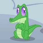  animated feral friendship_is_magic gummy_(mlp) male my_little_pony purple_eyes reptile scalie slit_pupils solo tail unknown_artist 