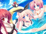  77 amane_ruru bikini game_cg karen_lux_victoria kazamai_sakura mikagami_mamizu swimsuit tenmaso water whirlpool 