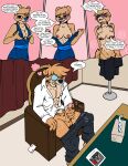 4_fingers 4_panel_comic abs ambiguous_penetration anthro balls bare_breasts bear bite biting_lip biting_own_lip blue_clothing blue_dress blue_nose blush blush_lines bodily_fluids bottomwear bouncing_breasts breasts card chair cheating_wife clawing claws clothed clothes_hanger clothing coat collared_shirt comic conker&#039;s_bad_fur_day curtains desk detailed_background dialogue dress dress_shirt drooling duo ears_down english_text erection eves exposed_breasts eyes_closed eyewear facial_scar fantasizing fantasy female female_penetrated fingers front_view fur furniture genitals hair hands_on_hips hi_res holding_breast infidelity male male/female male_penetrating male_penetrating_female mammal masturbation messy_hair monocle multicolored_body multicolored_fur muscular muscular_anthro muscular_male nipples nude onomatopoeia open_clothing open_shirt open_topwear pants pants_around_thighs pecs penetration penile penile_penetration penis photo pivoted_ears playing_card presenting rareware saliva scar self_bite sex shirt short_hair simple_background sitting solo sound_effects speech_bubble speed_lines table tan_body tan_fur tears tears_of_desperation tears_of_sadness tediz teeth text tissue tissue_box topwear two_tone_body two_tone_fur yellow_eyes yellow_sclera
