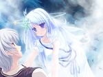  77 blue_hair game_cg kuu_(77) long_hair purple_eyes tenmaso whirlpool 