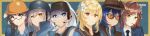  6+girls absurdres acrylicstroke belle_(zenless_zone_zero) blonde_hair blu_engineer_(tf2) blu_scout_(tf2) blu_sniper_(tf2) blu_soldier_(tf2) blu_spy_(tf2) blue_eyes blue_hair blue_jacket blue_necktie blue_shirt braid brown_eyes brown_hair brown_vest bullet bulletproof_vest cigarette closed_mouth collared_shirt commission commissioner_upload cosplay dog_tags earrings engineer engineer_(tf2) engineer_(tf2)_(cosplay) entropy_(honkai_impact) female_dreamseeker_(honkai_impact) flower formal_clothes genshin_impact glasses green_eyes grey_hair hair_flower hair_ornament hat headphones helmet highres honkai:_star_rail honkai_(series) honkai_impact_3rd jacket jewelry kiana_kaslana kiana_kaslana_(herrscher_of_flamescion) long_hair looking_at_viewer lumine_(genshin_impact) medium_hair mihoyo multiple_girls necktie non-web_source orange_eyes ponytail rosa_(tears_of_themis) scout_(tf2) scout_(tf2)_(cosplay) semi-rimless_eyewear shirt short_hair short_sleeves single_earring smile smoking sniper_(tf2) sniper_(tf2)_(cosplay) soldier_(tf2) soldier_(tf2)_(cosplay) spy_(tf2) spy_(tf2)_(cosplay) stelle_(honkai:_star_rail) striped_clothes striped_jacket sunglasses team_fortress_2 tears_of_themis trailblazer_(honkai:_star_rail) upper_body vertical-striped_clothes vertical-striped_jacket very_long_hair vest white_flower white_hair white_shirt wide_image yellow_eyes zenless_zone_zero 