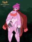 animal_humanoid animal_nose anthro bra breasts claws cleavage clothed clothed_anthro clothed_female clothing coat colored colored_sketch facial_piercing female finger_claws fur fur_markings genitals hair humanoid leg_markings lip_piercing mammal mammal_humanoid markings partially_clothed patreon patreon_ad patreon_artist patreon_preview patreon_username piercing pilosan pilosan_humanoid pink_body pink_fur purple_hair pussy red_clothing sketch sloth sloth_humanoid solo solo_focus submechanaut text topwear underwear url xenarthran xenarthran_humanoid
