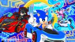  1girl 2boys artist_name blue_fur commentary crossover eddysmash2407 english_commentary furry furry_male gloves hatsune_miku hedgehog_boy highres long_hair looking_at_viewer multiple_boys persona persona_5 sonic_(series) sonic_racing:_crossworlds sonic_the_hedgehog tagme very_long_hair vocaloid watermark white_gloves 