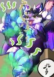 bodily_fluids chinese_text dragon feet feral foot_fetish foot_focus foot_lick foot_play fur furred_dragon furred_scalie genital_fluids genitals licking male male_feral mythological_creature mythological_scalie mythology pawpads paws penis scalie smelly smelly_feet solo sweat sweaty_feet text tongue urine yujiuchuixue