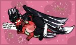 2025 abdominal_bulge aliasing animal_genitalia balls belly bizr black_body black_scales blush blush_lines bodily_fluids claws cum cum_in_uterus cum_in_vagina cum_inflation cum_inside digital_drawing_(artwork) digital_media_(artwork) dragon duo english_text erection european_mythology feet female female_penetrated feral feral_on_feral feral_penetrated feral_penetrating from_behind_position genital_fluids genitals green_eyes hair hi_res holding_leg horn impregnation impregnation_attempt impregnation_risk inflation internal internal_vaginal knot knotted_penis knotting large_penetration larger_male lying magic magic_inhibitor magic_user male male/female male_penetrating mythological_creature mythological_scalie mythology nervous_smile nude open_mouth orion_(bizr) ovum penetration penile penile_penetration penis red_body red_scales scales scalie sex sexual_barrier_device simple_background size_difference smaller_female smile sperm_cell spoon_position spooning spread_legs spread_vulva spreading tail text tulip_(tulipsanddragons) uterus vaginal vaginal_penetration vulva western_dragon wings