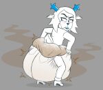 absurd_res anthro antlers big_diaper blue_eyes blue_lips blue_lipstick blush bottomwear carol_holiday clothed clothing deer deltarune denim denim_bottomwear denim_clothing diaper diaper_fetish diaper_under_clothing diaper_use feces female footwear hair hi_res horn huge_diaper hyper_diaper jeans lips lipstick makeup mammal pants pooping poopy_diaper raised_tail shoes sketch soiled_diaper soiling soiling_diaper solo stink_fumes tail tenerius unclean_diaper undertale_(series) used_diaper wearing_diaper white_diaper