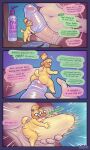 abdominal_bulge absurd_res anal anal_penetration animal_crossing anthro belly big_breasts big_penis blush breasts brown_body brown_fur canid canine canis comic condom dialogue domestic_dog duo english_text erection eulipotyphlan extreme_penetration extreme_size_difference fur genitals gynomorph gynomorph/gynomorph hedgehog hi_res huge_penis humanoid_genitalia humanoid_penis intersex intersex/intersex isabelle_(animal_crossing) it&#039;ll_never_fit keffotin living_condom lube mammal micro navel nintendo penetration penis sable_able sex sexual_barrier_device shih_tzu size_difference size_play slightly_chubby slightly_chubby_gynomorph slightly_chubby_intersex text thick_thighs toy_dog vein veiny_penis wide_hips yellow_body yellow_fur