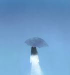  bad_id bad_pixiv_id black_hair blue nagumo_kuu original simple_background sky solo umbrella 