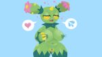 1_horn 3_claws anthro areola aroused aroused_face bedroom_eyes big_breasts blue_background blush bodily_fluids breasts cactus cactus_creature claws digital_drawing_(artwork) digital_media_(artwork) dripping elemental_creature eyelashes female female_anthro flora_fauna flower flower_(anatomy) forehead_horn generation_5_pokemon genital_fluids genitals glistening glistening_areola glistening_breasts glistening_genitalia glistening_legs glistening_nipples glistening_thighs glistening_vulva green_areola green_body green_breasts green_nipples green_skin green_vulva hand_on_breast hand_on_own_breast heart_symbol horn humanoid_genitalia humanoid_vulva lactating leaking_pussy_juice lineless maractus narrowed_eyes navel nintendo nipples noseless open_mouth pangotime pink_blush pink_flower pink_heart plant pokemon pokemon_(species) red_tongue saliva saliva_drip saliva_string seductive simple_background solo spikes spikes_(anatomy) standing sweat sweaty_arms sweaty_body sweaty_breasts sweaty_legs sweaty_thighs thick_thighs tongue tongue_out vaginal_fluids vaginal_fluids_drip vulva white_speech_bubble wide_hipped_anthro wide_hipped_female wide_hips yellow_claws yellow_eyes yellow_horn yellow_sclera yellow_spikes