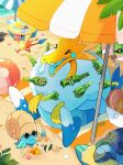 absurd_res alcohol alcohol_bottle alolan_exeggutor alolan_form ambiguous_gender ammonite archaeopteryx archen arctozolt ball beach beach_ball beach_blanket beverage blue_body blue_feathers blue_scales blue_skin bodily_fluids box bubble cephalopod container cradily dinosaur elemental_creature eyes_closed feathered_dinosaur feathered_scalie feathers feral fin flora_fauna footprint fossil fossil_pokemon generation_1_pokemon generation_3_pokemon generation_5_pokemon generation_7_pokemon generation_8_pokemon green_body green_skin group hi_res hybrid inflatable marine mollusk nintendo omanyte open_mouth palm_tree plant pokeball pokemon pokemon_(species) prehistoric_species red_body red_feathers regional_form_(pokemon) reptile sand sand_castle scales scalie sculpture seaside sharp_teeth shell sleeping snot snot_bubble surfboard taplaos teeth tentacles theropod tirtouga tongue towel tree turtle yellow_body yellow_feathers