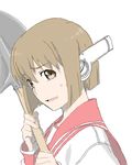  bad_id bad_pixiv_id brown_eyes brown_hair cosplay drawr hagiwara_yukiho idolmaster idolmaster_(classic) multi multi_(cosplay) open_mouth robot_ears school_uniform serafuku short_hair shovel smile solo sweatdrop thesale to_heart 