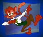 2025 3_toes 4_fingers abstract_background alternate_version_at_paywall anthro barefoot bent_legs biped black_nose bottomwear bow_tie brown_bottomwear brown_clothing brown_pants cats_don&#039;t_dance cheek_tuft chest_tuft clothed clothed_anthro clothed_male clothing colored curling_tail danny_(cats_don&#039;t_dance) danny_cat digital_drawing_(artwork) digital_media_(artwork) dipstick_tail domestic_cat eyebrows facial_tuft feet felid feline felis fingers flat_colors fully_clothed fully_clothed_anthro fully_clothed_male fur gavanzude green_bow_tie green_clothing green_eyes green_topwear green_vest head_tuft hi_res humanoid_feet humanoid_heel knee_up lines_drawn looking_at_viewer male mammal markings multicolored_body multicolored_fur on_one_leg orange_body orange_fur pants plantigrade raised_eyebrow raised_foot raised_heel raised_tail shirt signature smile smiling_at_viewer solo standing standing_on_toes tail tail_markings tan_body tan_fur tan_tail_tip tiptoes toes topwear tuft two_tone_body two_tone_fur vest warner_brothers white_clothing white_sclera white_shirt white_topwear