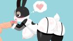 animal_crossing anthro anthro_focus areola balls bent_over big_breasts big_butt black_clothing black_ears black_eyes black_legwear black_thigh_highs blue_background blue_inner_ear blush blush_lines bodily_fluids body_blush breast_blush breasts butt butt_blush clothing costume countershade_arms countershading digital_drawing_(artwork) digital_media_(artwork) dotty_(animal_crossing) duo erection featureless_hands female female_anthro female_focus female_on_human fur garter_belt garter_straps genital_fluids genitals glans glans_lick glistening glistening_areola glistening_breasts glistening_butt glistening_genitalia glistening_glans glistening_legs glistening_nipples glistening_penis glistening_shoulders glistening_thighs gloves grey_eyelids hand_on_another&#039;s_genitalia hand_on_another&#039;s_penis hand_on_genitalia hand_on_penis handwear heart_symbol human human_on_anthro humanoid_genitalia humanoid_penis interspecies lagomorph leaking_pussy_juice leg_blush legwear leporid licking_tip lineless male male/female male_human male_on_anthro mammal mostly_offscreen_human mostly_offscreen_male multicolored_arms multicolored_body multicolored_fur nintendo nipples pangotime penis pink_areola pink_blush pink_glans pink_heart pink_nipples pink_tongue rabbit reverse_bunny_costume scut_tail short_tail shoulder_blush simple_background solo_focus standing sweat sweaty_arms sweaty_body sweaty_breasts sweaty_butt sweaty_face tail tan_balls tan_body tan_penis tan_skin thick_thighs thigh_blush thigh_highs thought_bubble tongue tongue_out translucent translucent_armwear translucent_clothing translucent_elbow_gloves translucent_gloves translucent_handwear tremble_spikes two_tone_arms two_tone_body two_tone_fur vaginal_fluids vaginal_fluids_drip vaginal_fluids_on_leg vaginal_fluids_on_vulva vein veiny_penis white_butt white_sclera white_shirt_cuffs white_tail white_thought_bubble wide_hipped_anthro wide_hipped_female wide_hips
