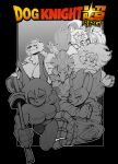 2025 5_fingers abs absurd_res ahoge angry anthro apsel_bluestar arm_wraps axe bandeau bernese_mountain_dog big_breasts bird_dog book borzoi breasts canid canine canis celia_(ceehaz) chest_wraps cleavage clenched_teeth clothed clothing convenient_censorship dobermann dog_knight_rpg domestic_dog dragon_ball dragon_ball_super female fingers gauntlets_(weapon) golden_retriever greyscale group hair herding_dog hi_res huge_breasts hunting_dog inner_ear_fluff jeane_(ceehaz) logo long_hair maci_(ceehaz) mammal midriff mohawk molosser monochrome mountain_dog muscular muscular_female nix_(ceehaz) orinette_(ceehaz) parody pastoral_dog pinscher pomeranian ponytail retriever rory_(ceehaz) shield short_hair sighthound skindentation smile spitz swiss_mountain_dog teeth topwear tuft welsh_corgi wraps