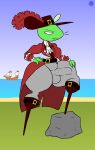 12_oz._mouse absurd_res adult_swim anthro artist_logo artist_name belt boat boots bottom_heavy bottomwear bulge cartoon_network clothing colonial colonization curvy_figure detailed_bulge erection erection_under_clothing eyelashes featureless_feet feet femboy fitzboi footwear fur genital_outline green_body green_fur hand_on_hip hand_on_leg hand_on_thigh hat hat_feather headgear headwear hi_res knee_boots knee_highs legwear logo loose_feather male mammal mouse mouse_fitzgerald murid murine pants penis_outline rock rodent shoes signature solo text thatdawgmurray thick_thighs vehicle watercraft watermark whiskers wide_hips