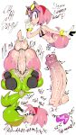 9:16 accessory afrosoricid amy_rose anthro anus balls big_balls big_penis bikini clothing countershade_face countershading duo erection eulipotyphlan eyewear eyewear_on_head female female_anthro from_front_position fur genitals green_body green_fur gynomorph hair hair_accessory hair_tie hedgehog hi_res humanoid_genitalia humanoid_penis idw_publishing impregnation intersex intersex/female kissing kissing_while_penetrated lying mammal mating_press missionary_position on_back ovum penetration penile penile_penetration penis penis_in_vagina pink_body pink_fur sega sex sloppy sloppy_kiss sonic_the_hedgehog_(comics) sonic_the_hedgehog_(idw) sonic_the_hedgehog_(series) sperm_cell sunglasses surge_the_tenrec swimwear tenrec text tied_hair toonguy100 two-piece_swimsuit vaginal vaginal_only vaginal_penetration vein veiny_penis vulva