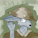 anthro army_helmet canid canine canis domestic_dog male mammal r.sahoot solo spy