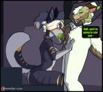 5_fingers absurd_res anthro anthro_on_anthro anthro_penetrated anthro_penetrating anthro_penetrating_anthro balls biped black_border blue_eyes blush border bottomless bottomless_anthro bottomless_male breasts canid canine canis clothed clothed_anthro clothed_male clothing collar duo elin_(psychorodent) erection fellatio female female_penetrated fingers fur genitals green_eyes grey_body grey_fur grey_tail hair hi_res horn leash leashed_female leashed_to_penis lorna_(sevenn) male male/female male_penetrating male_penetrating_female mammal nude nude_anthro nude_female oral partially_clothed partially_clothed_anthro partially_clothed_male penetration penile penis penis_in_mouth psychorodent sex side_view sitting snatyr tail white_body white_fur white_hair white_tail wolf
