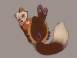 anthro breasts female female_anthro genital_focus genitals gulonine hi_res kumotta mammal marten mustelid musteline nipples nude solo tail thigh_focus vulva vulva_focus