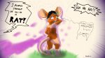 absurd_res anthro fur growth halentfs hi_res magic male mammal mouse murid murine rodent shaking shrinking size_transformation solo tail transformation trembling worried