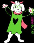 2025 :3 animated anthro biped black_background bovid caprine clothed clothed_anthro clothed_male clothing dancing darkner deltarune draw_over english_description eyewear flat_colors floppy_ears full-length_portrait fur glasses goat green_clothing green_robe heart_symbol horn lop_ears low_res male male_anthro mammal meme pawpads pink_horn pink_scarf portrait ralsei robe scarf short_playtime signature simple_background slim_anthro slim_male solo stupidpinkdawg undertale_(series) wearing_glasses white_body white_fur