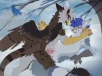 4_toes avian beak bedroom_eyes bird blue_hair blush bodily_fluids claws cum cum_in_vagina cum_inside cum_while_penetrated digital_drawing_(artwork) digital_media_(artwork) ejaculation enfield erection feet female feral fingers_between_toes foot_grab fur gabriel_serealia genital_fluids genitals gryphon hair hi_res imminent_sex looking_at_another male male/female mythological_avian mythological_creature mythology narrowed_eyes north_(gabriel_serealia) orgasm ospreay_(ospreaygryphon) outside pawpads paws penetration penile penile_penetration penis penis_on_pussy seductive smile snow tail toes trickate vaginal vaginal_fluids vaginal_penetration white_body wings