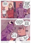 abe_(mikrogoat) abs anthro balls basil_(mikrogoat) bathroom bovid bovine cattle caught clothing comic dialogue domestic_pig eyebrow_piercing facial_piercing genitals group hi_res lagomorph leporid male mammal mikrogoat muscular muscular_male nonbinary_(lore) nude overweight overweight_anthro overweight_male penis perry_(mikrogoat) piercing pronouns public public_nudity rabbit romantic romantic_couple speech_bubble suid suine sus_(pig) tongue tongue_piercing trio underwear