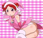  ass blush character_request harukaze_doremi hat no_panties ojamajo_doremi ojamajo_doremi_16 red_hair 