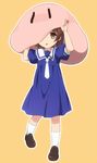  :o bad_id bad_pixiv_id brown_eyes brown_hair child clannad dango_daikazoku dress okazaki_ushio sailor_dress sama school_uniform short_hair solo 