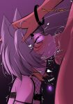  absurdres animal_ears bulge choker crying crying_with_eyes_open deepthroat fellatio fishnet_sleeves fishnet_top fishnets flipsie_(vtuber) gem glowing glowing_eyes heart heart-shaped_pupils highres makeup marking_on_cheek mascara oral pendreon rolling_eyes runny_makeup saliva shaking short_hair symbol-shaped_pupils tan tears 