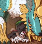  2025 5_fingers absurd_res against_surface ahegao anal anal_penetration animal_genitalia animal_penis anthro anthro_on_feral anthro_penetrated artist_name bareback bestiality big_knot big_penis biped black_body black_eyebrows black_fur black_hair black_nose blue_eyes border_collie brown_body brown_markings butt canid canine canine_genitalia canine_penis canis capcom claws collie colored digital_drawing_(artwork) digital_media_(artwork) domestic_dog dominant dominant_feral dominant_male duo english_text eyebrows facial_piercing fanged_wyvern feral feral_penetrating feral_penetrating_anthro fingers fluffy fluffy_tail from_behind_position fucked_silly fur genitals green_body green_scales hair herding_dog hi_res khayen knot lip_piercing looking_pleasured male male/male male_feral male_penetrated male_penetrating male_penetrating_male mammal markings monster monster_hunter muscular muscular_anthro muscular_male nude nude_anthro nude_feral nude_male on_ground orgasm orgasm_face pastoral_dog penetration penile penile_penetration penis penis_in_ass piercing pink_hair pubes pupils red_tongue rhux_(luke_reinhard) scales scalie sex sharp_teeth sheepdog signature simple_background slim slit_pupils spiked_penis spikes spikes_(anatomy) submissive submissive_anthro submissive_male tail teeth text tongue tongue_out white_body white_fur white_hair white_pubes yellow_spikes zinogre 