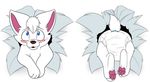  ambiguous_gender blue_eyes blush butt canine cub cute diaper dog embarrassed hindpaw infantilism intersex mammal otsoko paws wolf xxxchaotickitty young 
