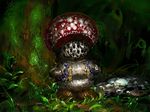  looking_at_viewer mario_bros mushroom nightmare_fuel nintendo plant realistic solo toad_(mario) toadstool tree unknown_artist vest video_games wood 
